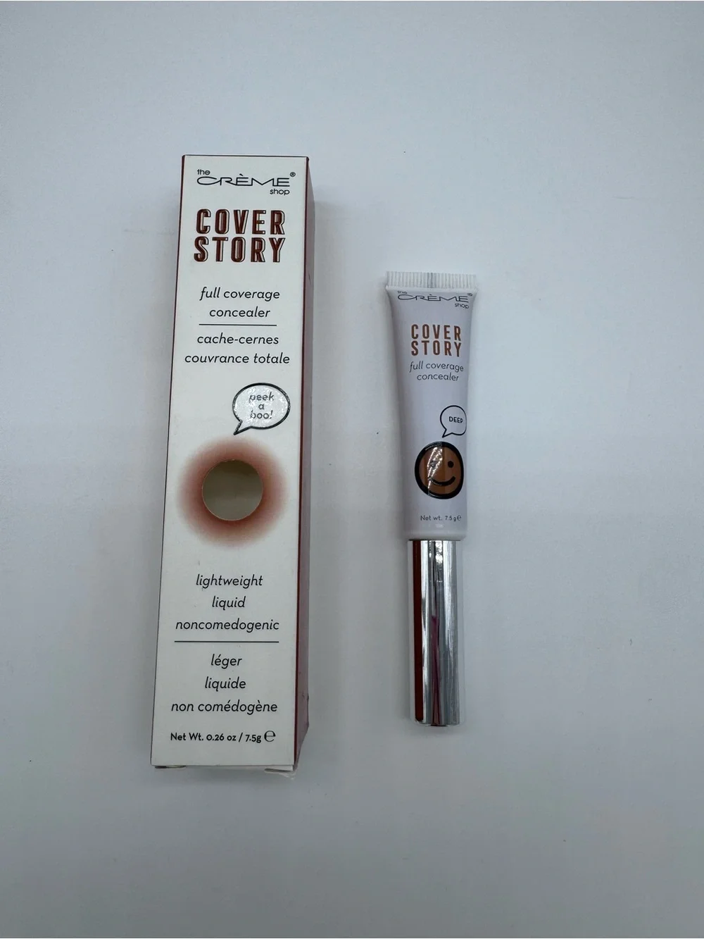 The Crème Shop Cover Story Full Coverage Concealer – Deep | New In Box